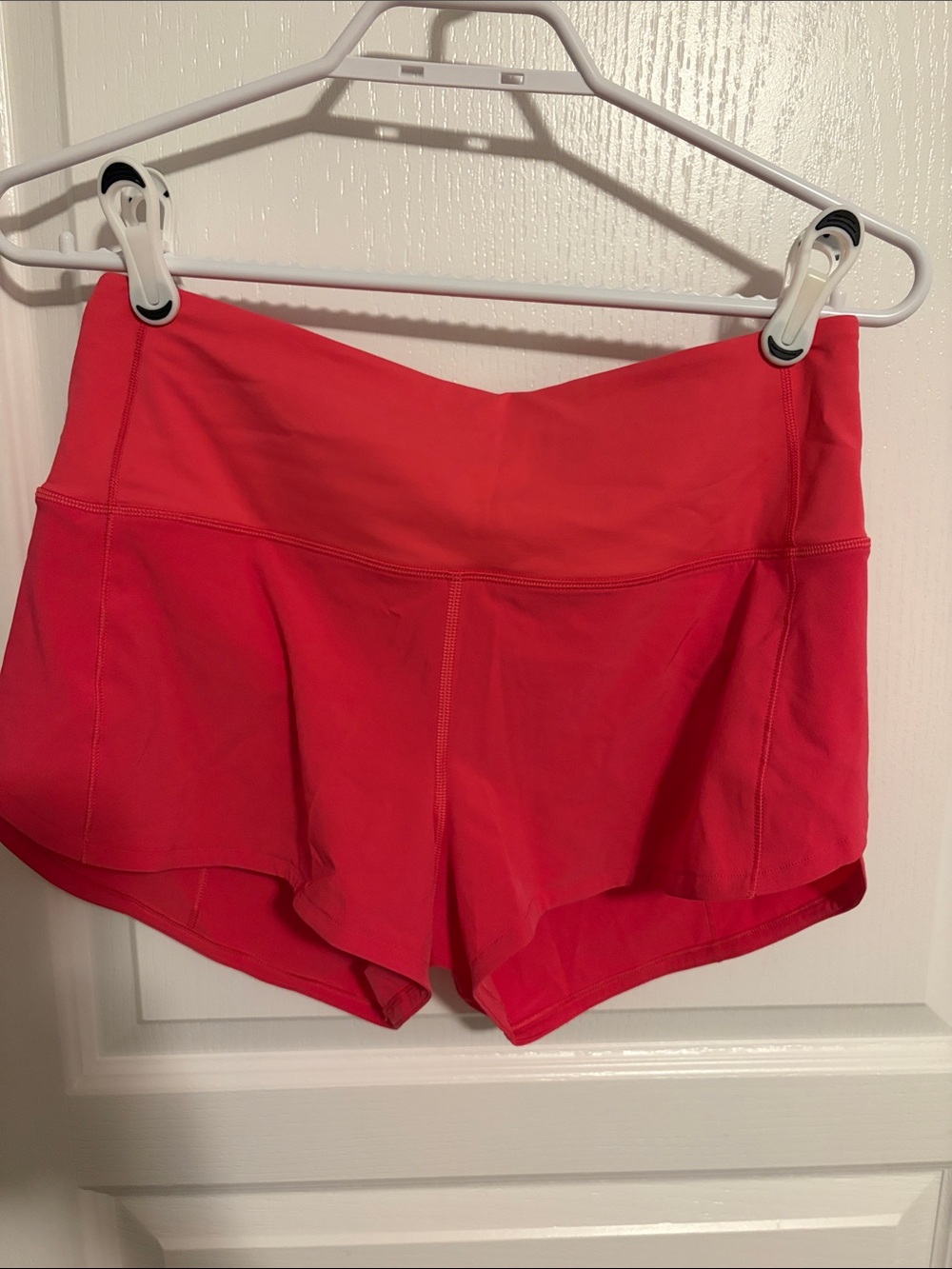 lululemon athletica Coral-Red Athletic Shorts
